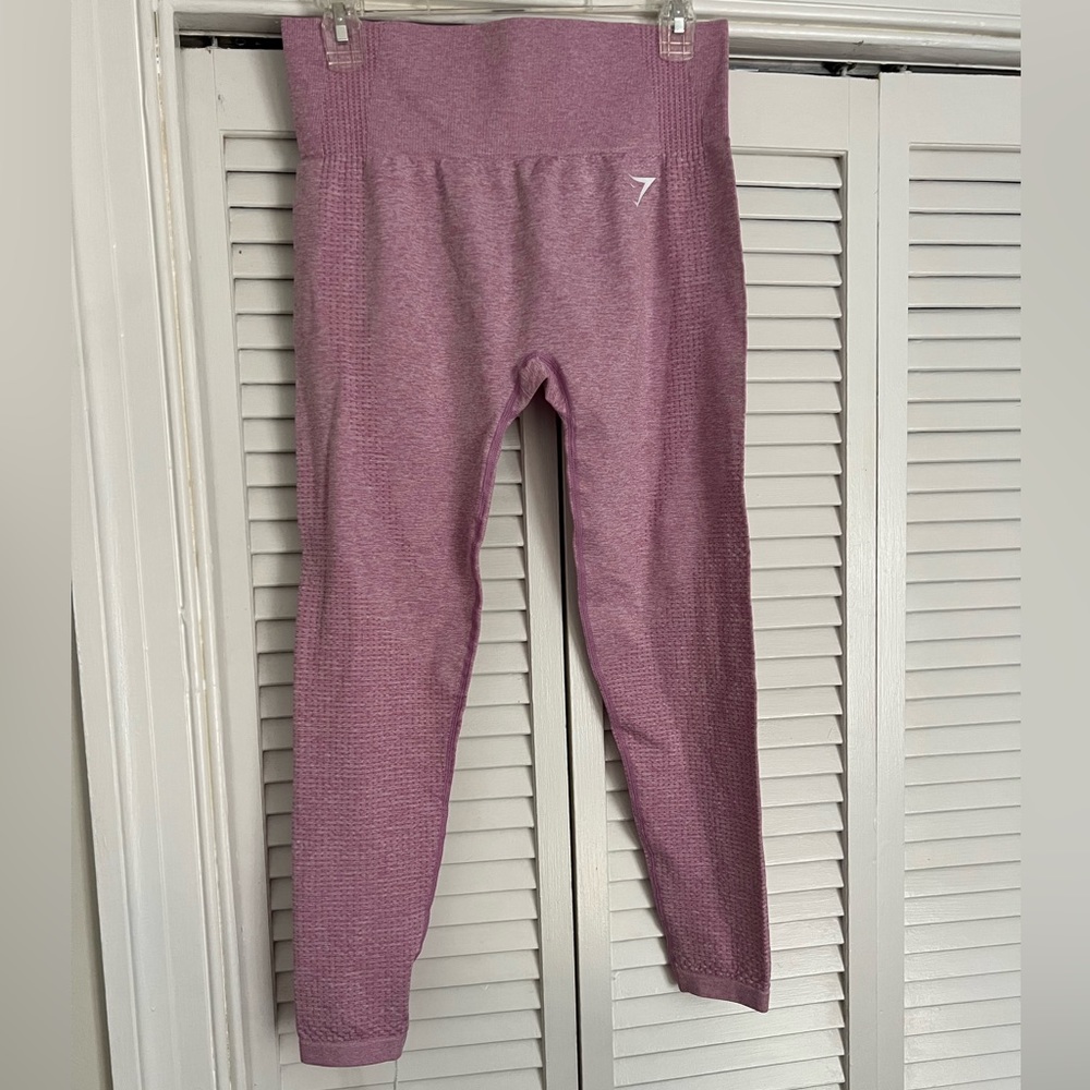 Gymshark vital seamless leggings. Grape Marl. Sz L